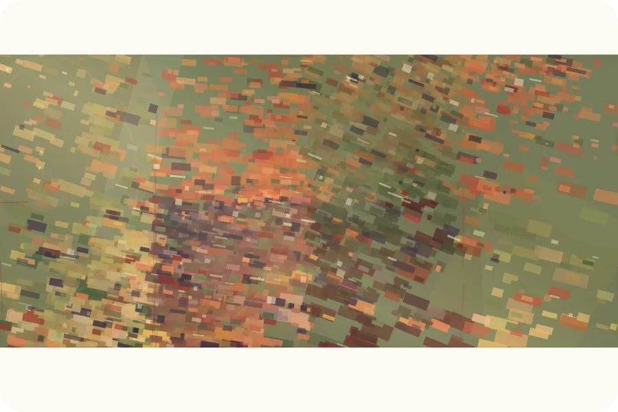 A sample card painted by Cézanne's Card